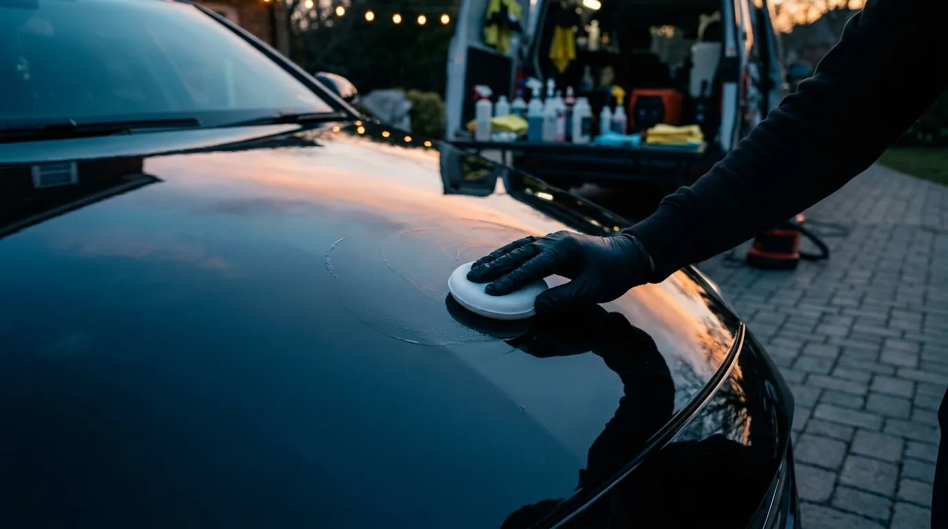 Full car detail — wax and paint protection